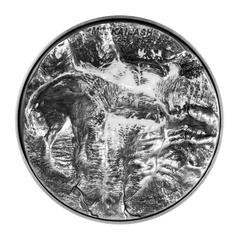 2024 Niue Mt Kailash 2oz .999 Silver Coin Antiqued Finished