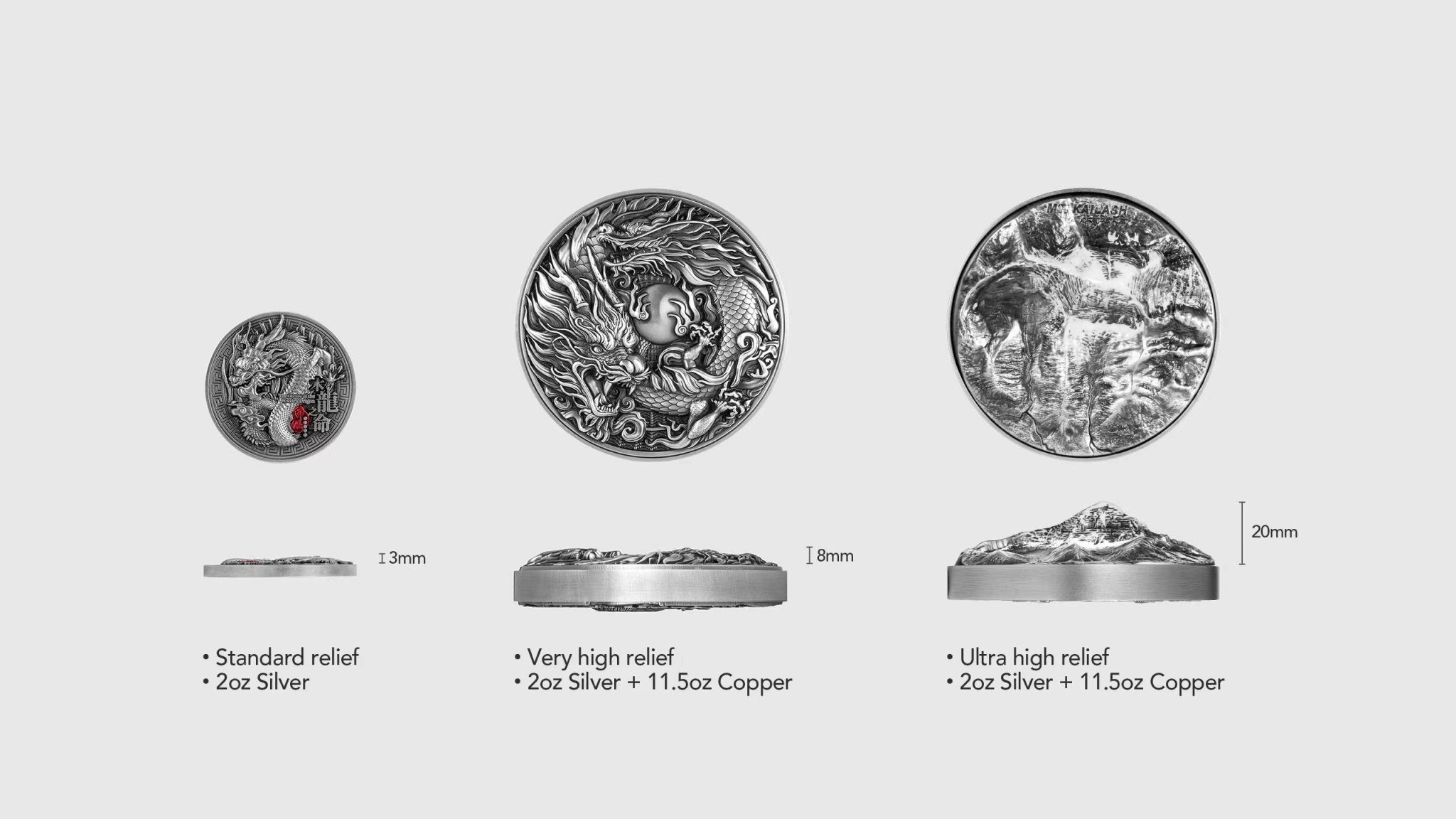 2024 Niue Mt Kailash 2oz .999 Silver Coin Antiqued Finished - Captain’s Chest Bullion