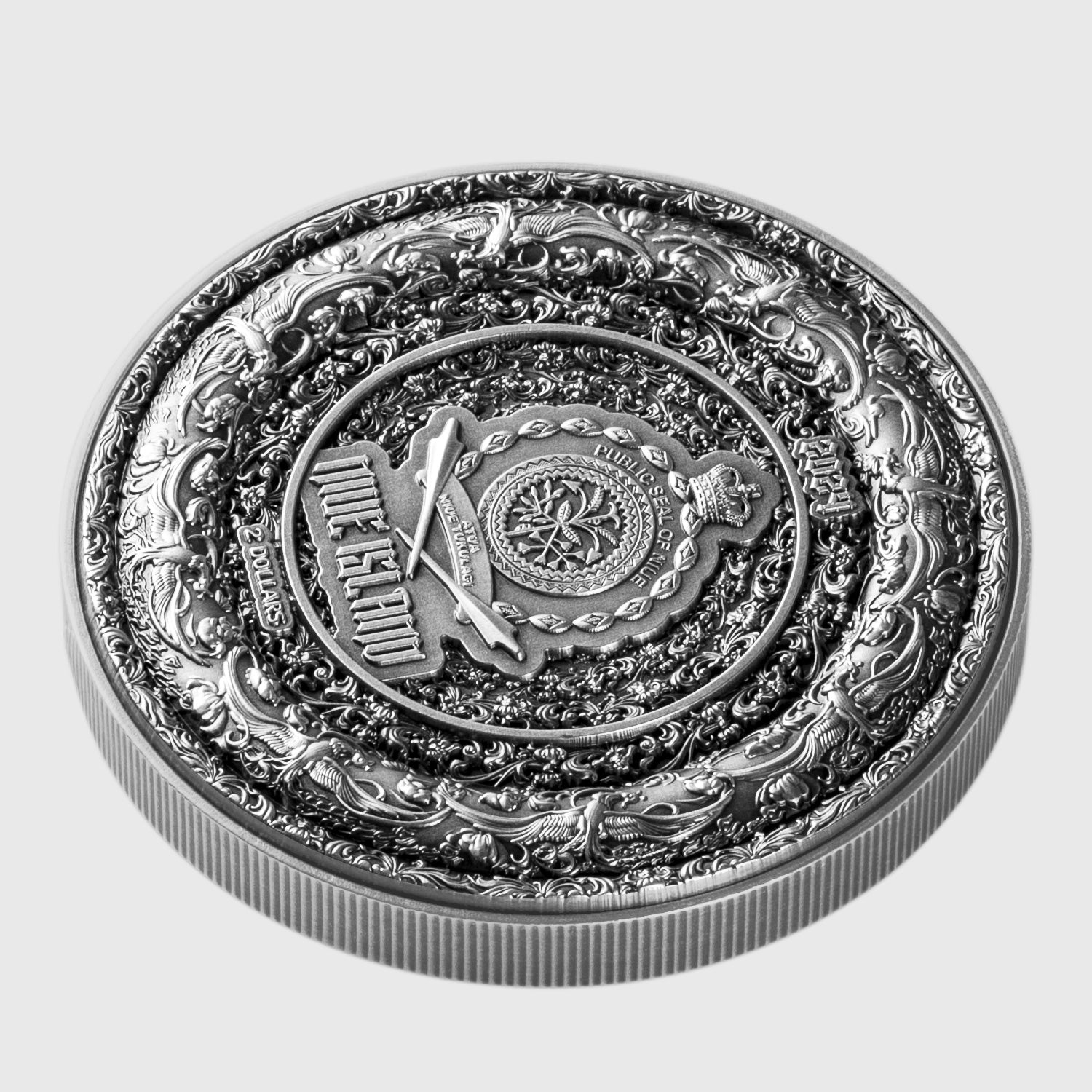 2024 Niue The Forbidden Phoenix 1 oz Silver Coin (Antiqued Finish) - Captain’s Chest Bullion