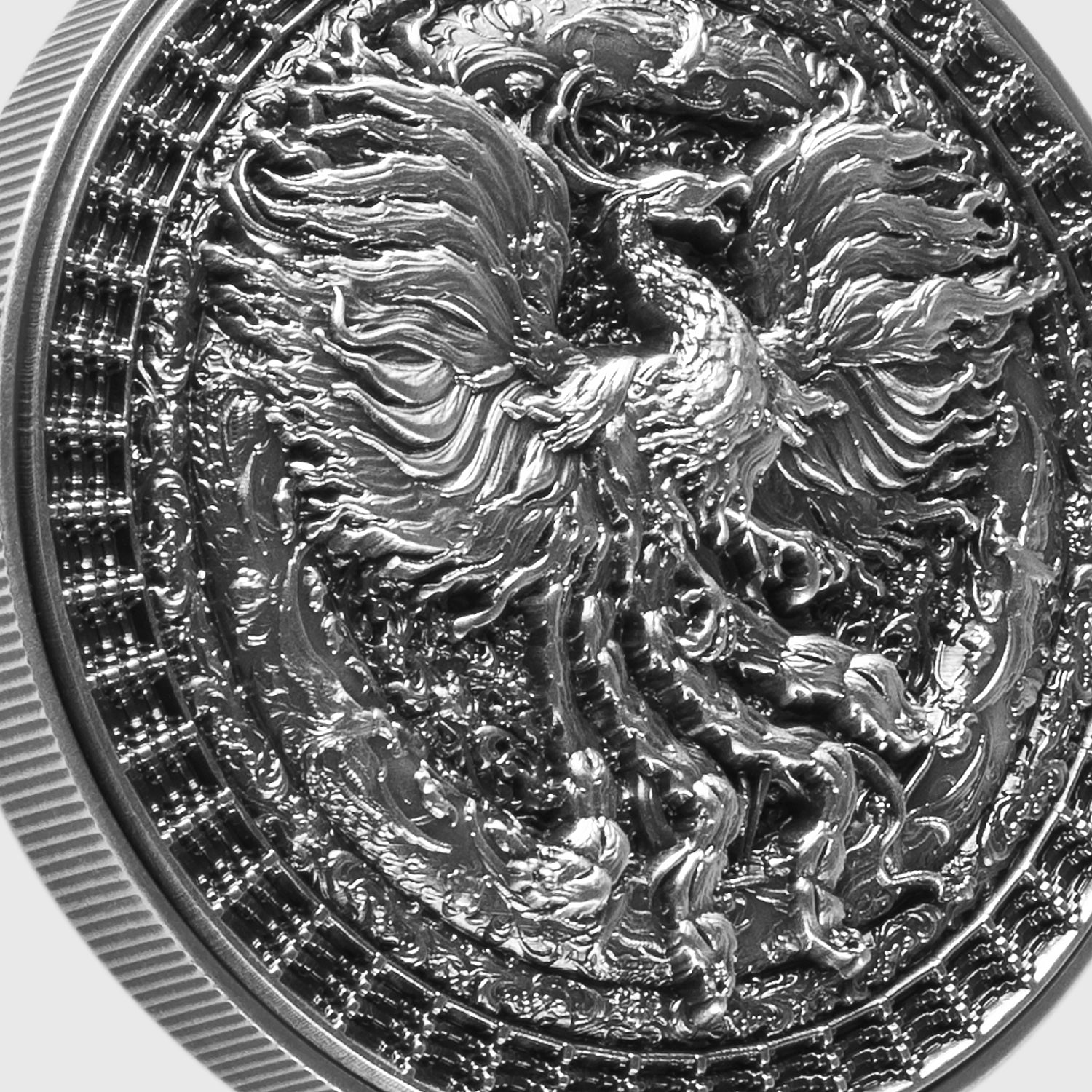 2024 Niue The Forbidden Phoenix 1 oz Silver Coin (Antiqued Finish) - Captain’s Chest Bullion