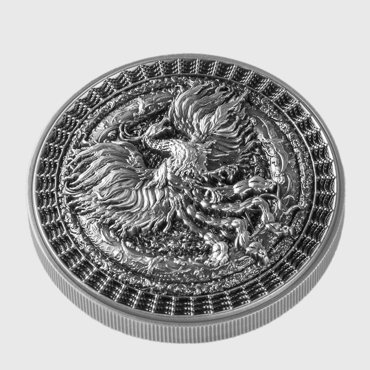 2024 Niue The Forbidden Phoenix 1 oz Silver Coin (Antiqued Finish) - Captain’s Chest Bullion