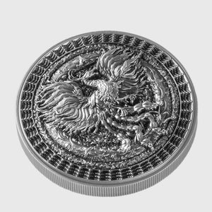 2024 Niue The Forbidden Phoenix 1 oz Silver Coin (Antiqued Finish) - Captain’s Chest Bullion