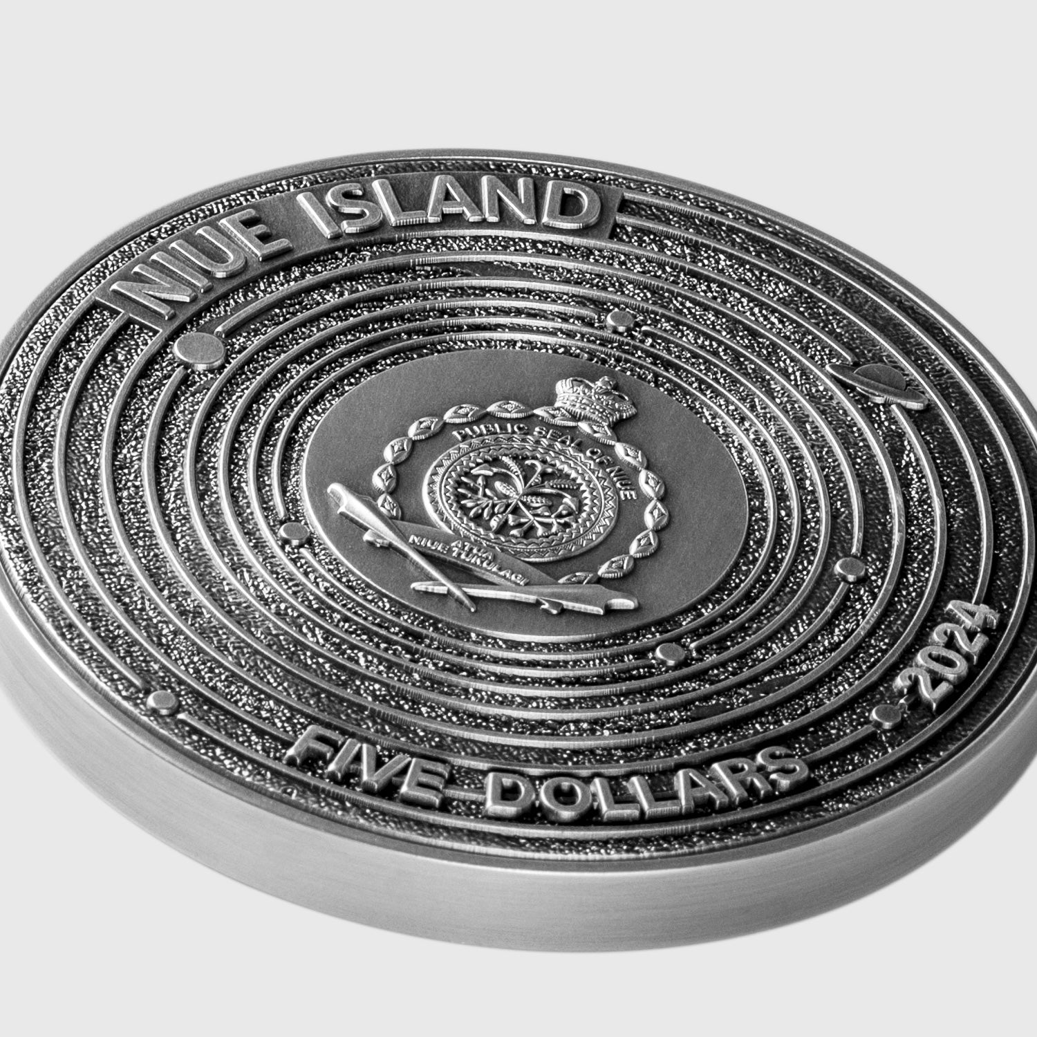 2024 Niue The Solar System 2oz .999 Colorized Silver Coin - Captain’s Chest Bullion