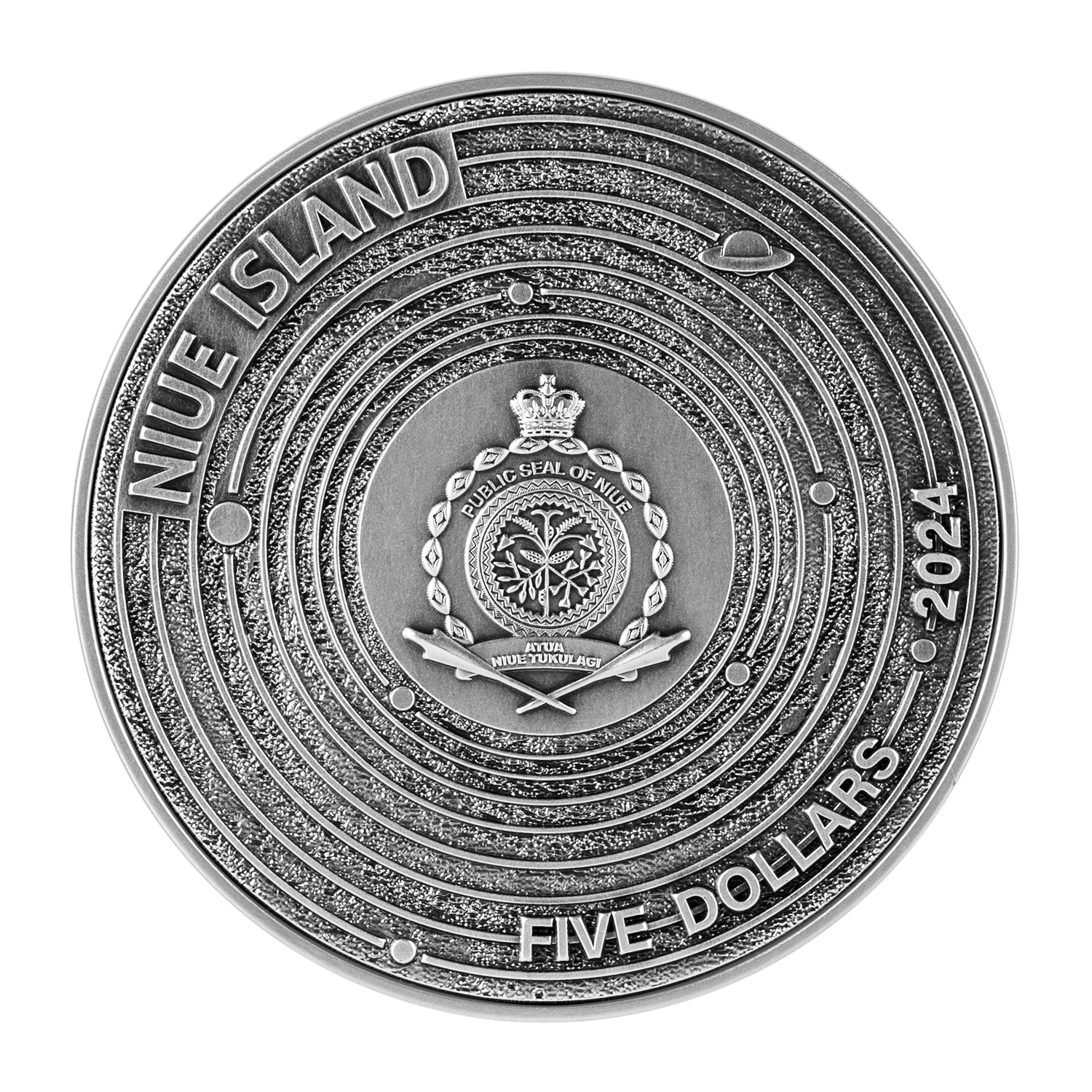 2024 Niue The Solar System 2oz .999 Colorized Silver Coin - Captain’s Chest Bullion