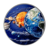 2024 Niue The Solar System 2oz .999 Colorized Silver Coin - Captain’s Chest Bullion