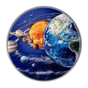2024 Niue The Solar System 2oz .999 Colorized Silver Coin - Captain’s Chest Bullion
