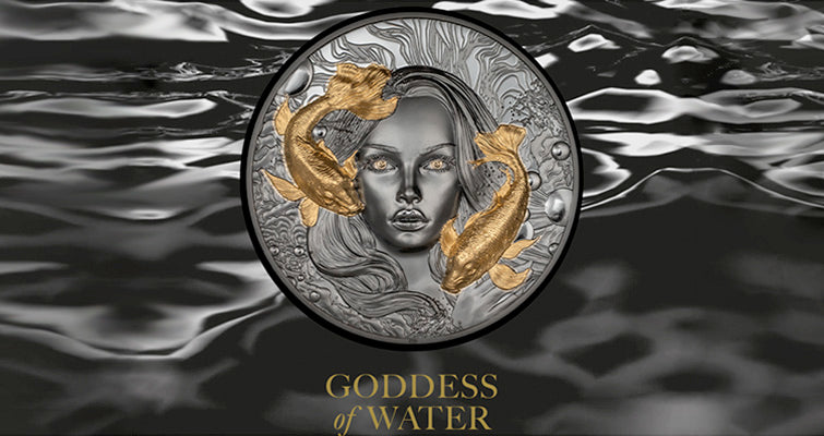 2024 Palau 2oz Silver $10 Goddess of Water Black Proof NGC PF70 First Release
