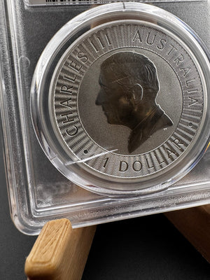 2024 PCGS MS70 Australia Kangaroo 1oz .999 Silver Coin - Captain’s Chest Bullion