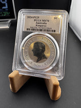 2024 PCGS MS70 Australia Kangaroo 1oz .999 Silver Coin - Captain’s Chest Bullion