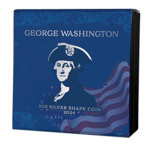 2024 Samoa Geoge Washington NGC PL - 70 3oz Ag .999 Shaped Silver - Captain’s Chest Bullion