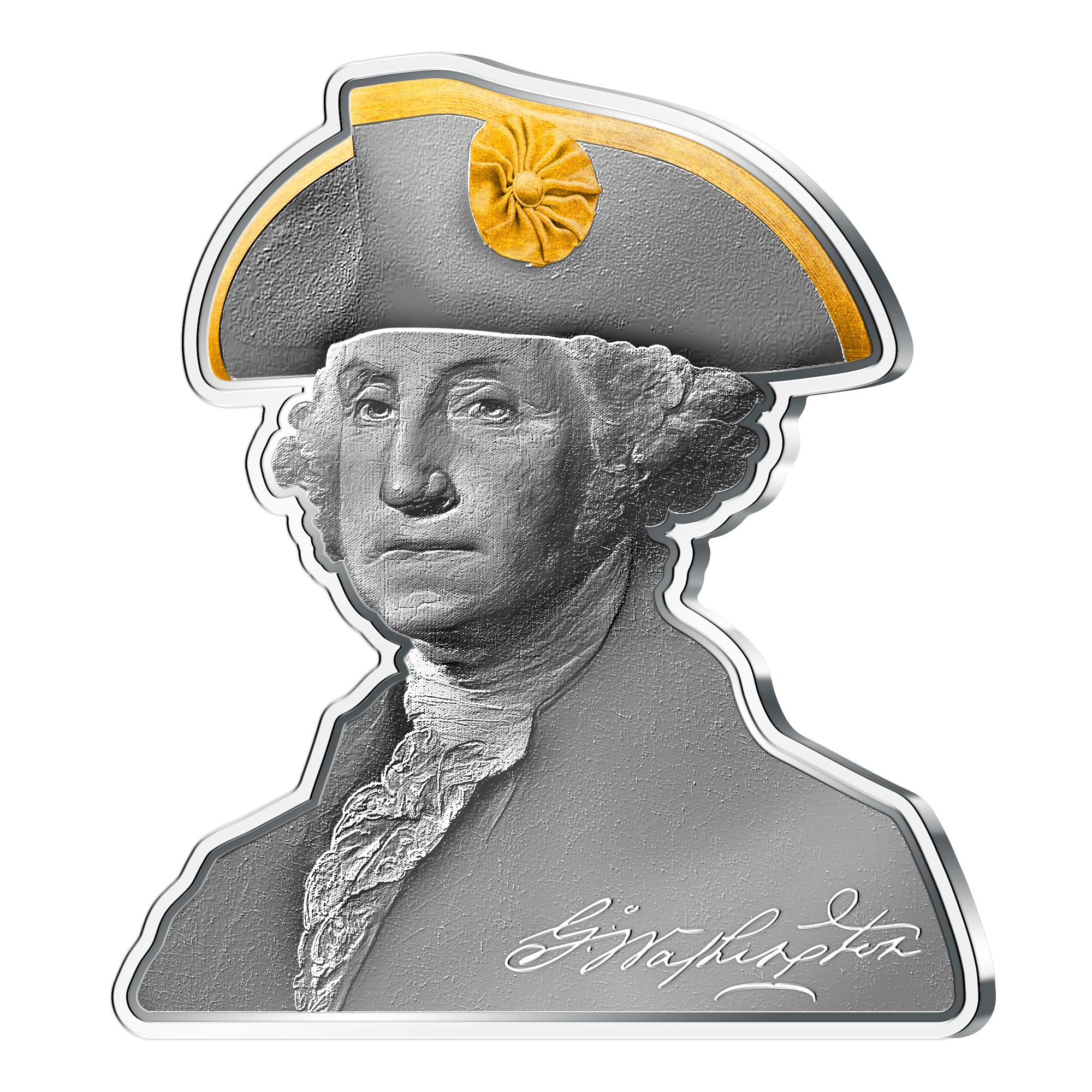 2024 Samoa Geoge Washington NGC PL - 70 3oz Ag .999 Shaped Silver - Captain’s Chest Bullion