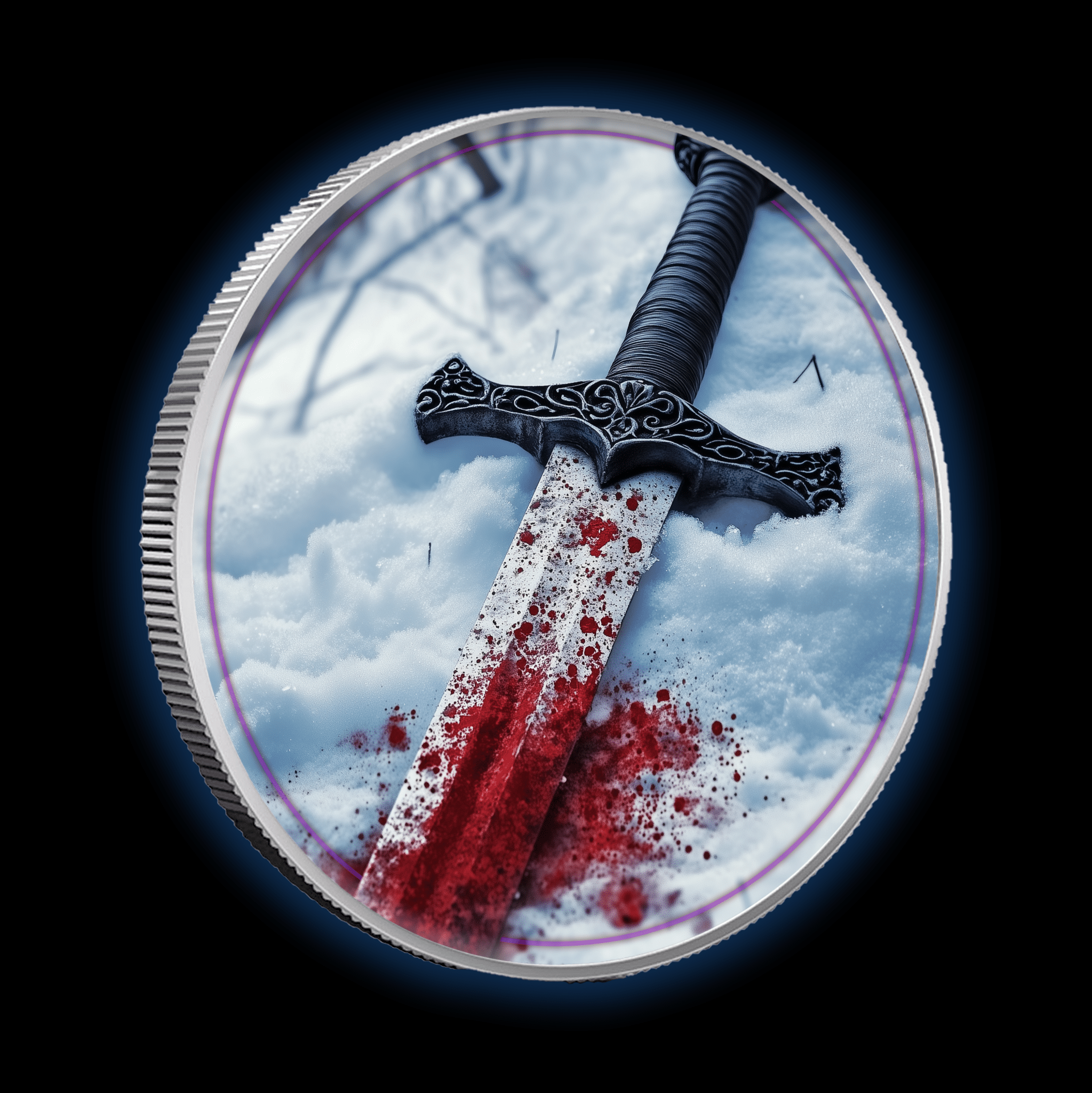 2024 Silver Eagle Colorized Icebound Valor .999 Silver - Captain’s Chest Bullion