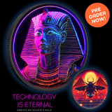 2024 Silver Eagle Colorized Technology is Eternal 1oz .999 Silver Coin - Captain’s Chest Bullion