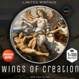 2024 Silver Eagle Colorized Wings of Creation 1oz .999 Silver - Captain’s Chest Bullion