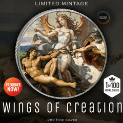 2024 Silver Eagle Colorized Wings of Creation 1oz .999 Silver