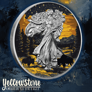 2024 Silver Eagle Yellowstone National Park Edition .999 Silver Coin - Captain’s Chest Bullion
