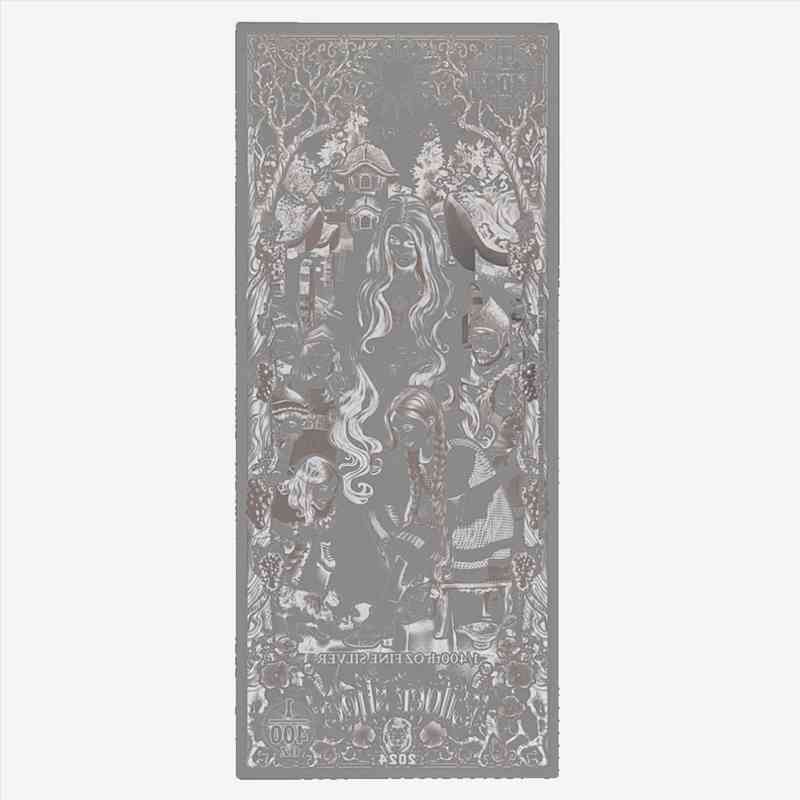 2024 Silver Shoe The Story of Wizard of Oz 1/400 oz .999 Silver Note - Captain’s Chest Bullion