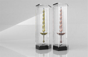 2024 The Sword of St. Michael 2.5 oz Silver (Ag 999) Bar Pink Gold Gilding - Captain’s Chest Bullion