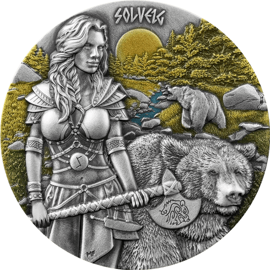 2024 Germania Valkyries Solveig 2 oz Silver BU UHR