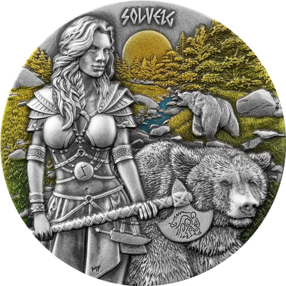 2024 Germania Valkyries Solveig 2 oz Silver BU UHR