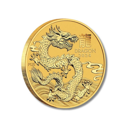 2024 Australia Lunar Series III Year of the Dragon 120 oz Gold BU Coin