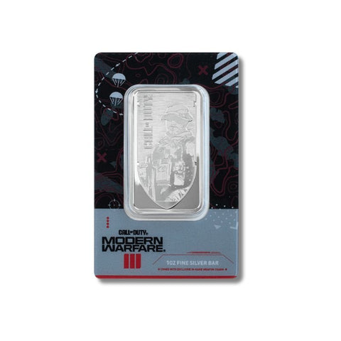 2024 Call of Duty Modern Warfare III 1 oz Silver Bar w/Pendant Frame