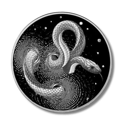 2024 Cameroon Herpeton Snake 1 oz Silver Ultra High Relief Proof Coin