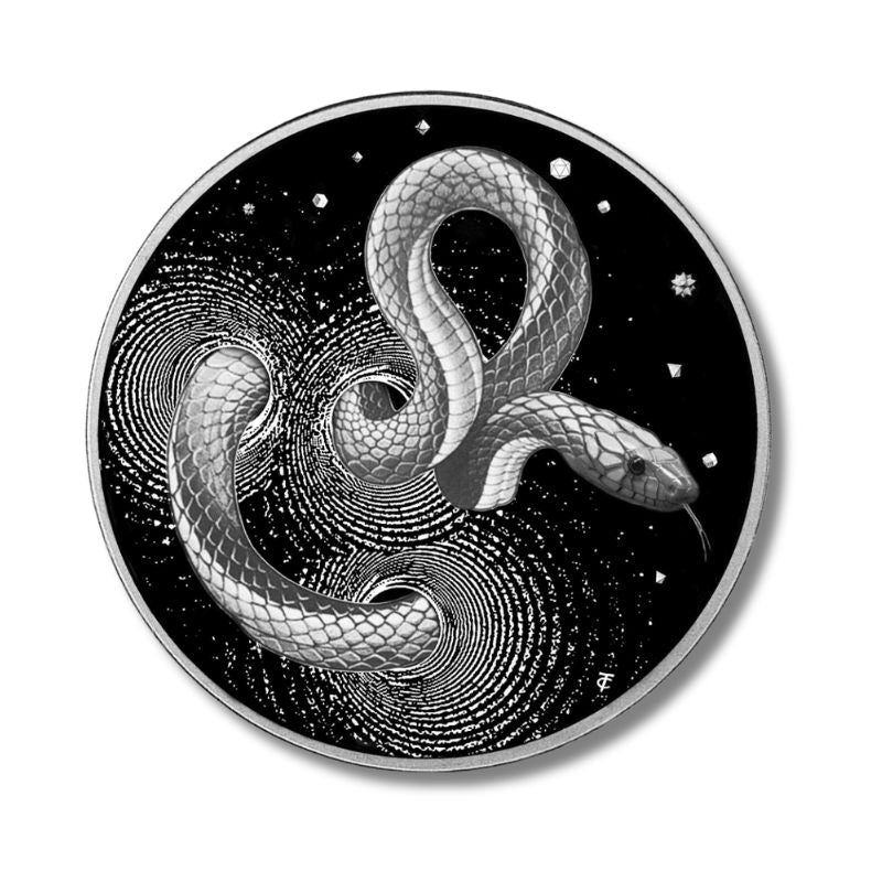 2024 Cameroon Herpeton Snake 2 oz Silver Ultra High Relief Proof Coin