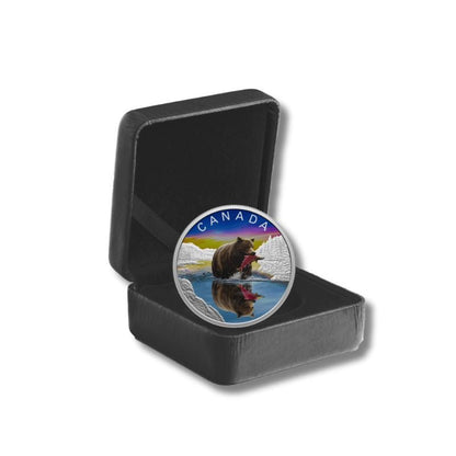 2024 Canada Wildlife Reflections Grizzly Bear 1 oz Silver Proof Coin