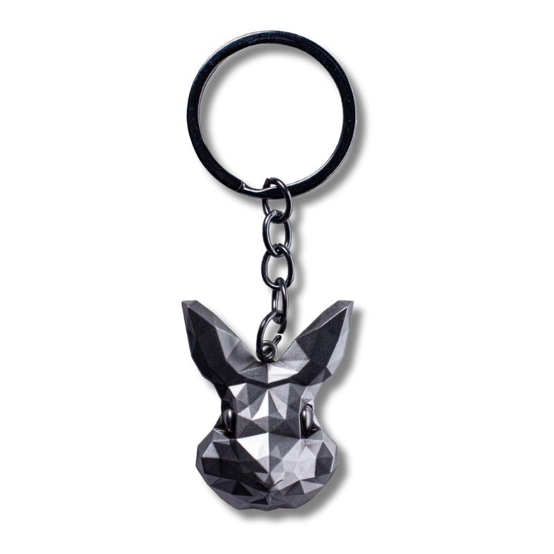 2024 Korea Lucky Rabbit 14oz .999 Silver Ruthenium Keychain