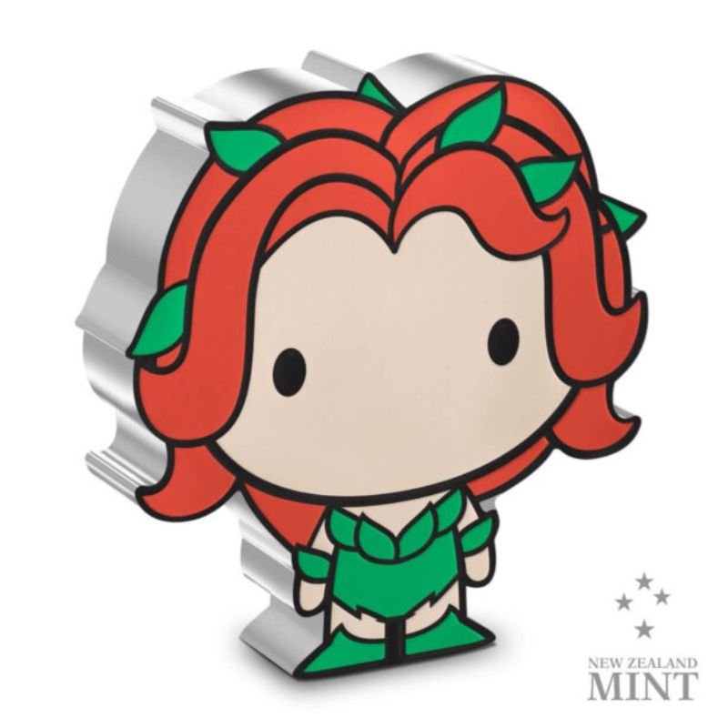 2024 Niue DC Comics Poison Ivy 1 oz Silver Colorized Proof Chibi Coin