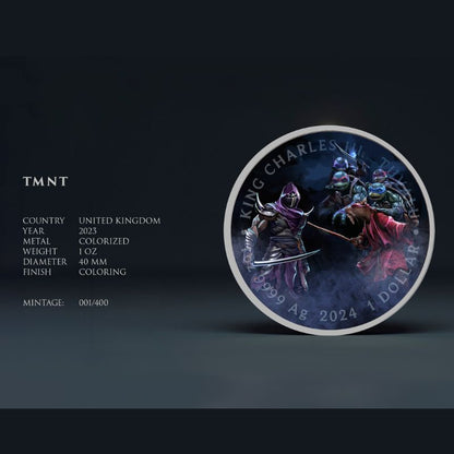 2024 Perth Mint .999 Silver Coin 40th Anniversary TMNT "Fight Night" Presale