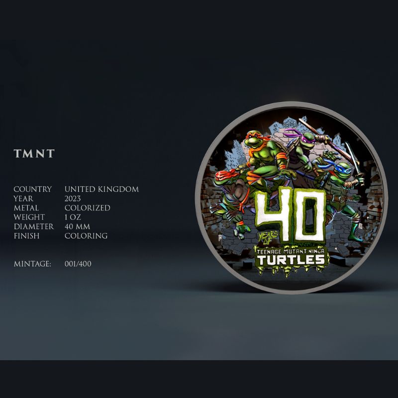 2024 Perth Mint .999 Silver Coin 40th Anniversary TMNT "Fight Night" Presale