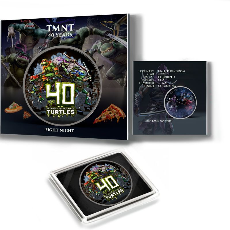 2024 Perth Mint .999 Silver Coin 40th Anniversary TMNT "Fight Night" Presale