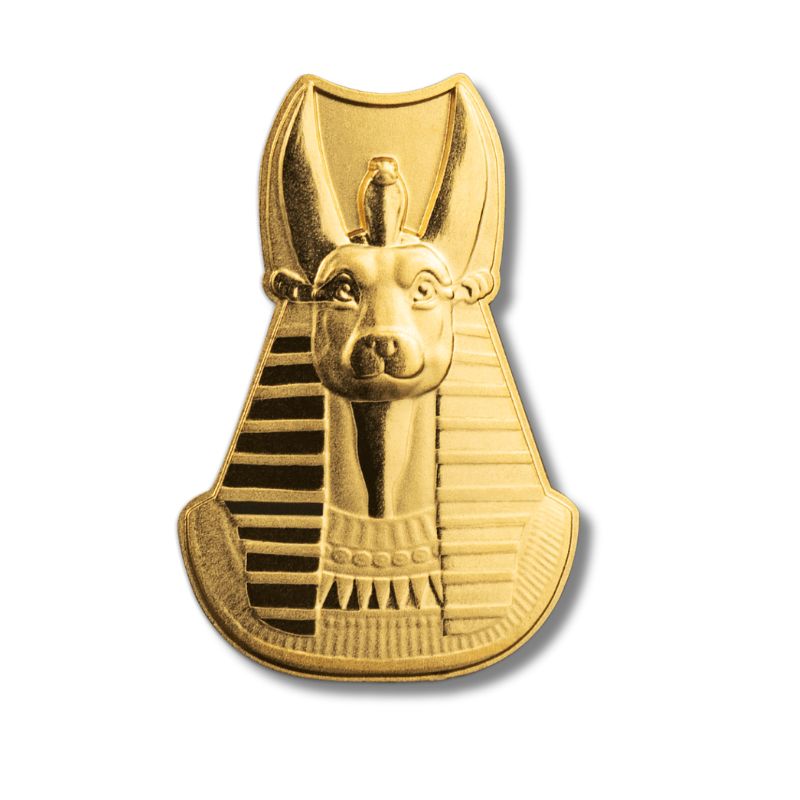 2024 Samoa Egyptian Anubis 1g Gold Proof-Like Shaped Coin