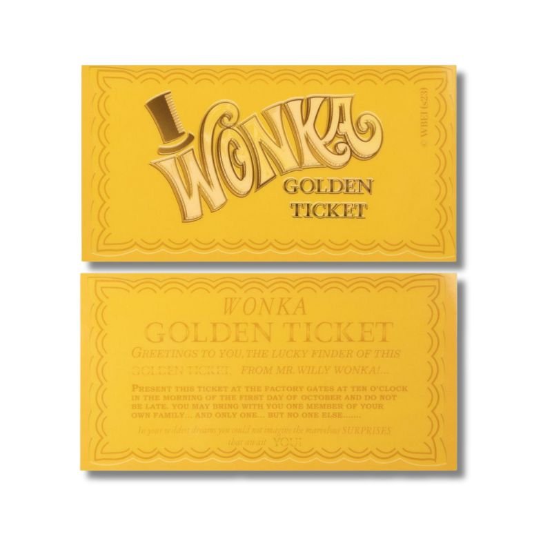 2024 Samoa $5 Willy Wonka 1 oz .999 Fine Silver Coin - Colorized coin with limited mintage and chance to find a Golden Ticket.