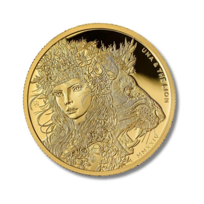 2024 St. Helena Modern Una and The Lion 0.5gram Gold Proof Coin