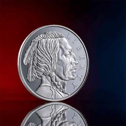 2024 United Crypto States Liberty Indian Head 1 oz Silver Holographic Proof Coin
