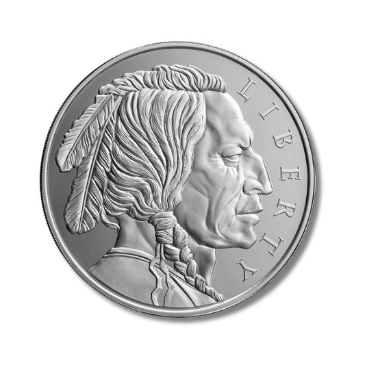 2024 United Crypto States Liberty Indian Head 1 oz Silver Holographic Proof Coin