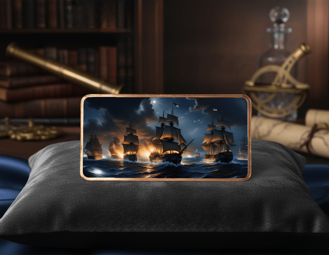 2025 10oz Pirates of the Seas .999 Copper Bar Colorized - Captain’s Chest Bullion