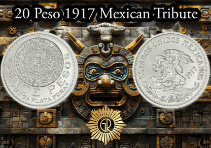 2025 Mexico 20 Pesos 1917 Mexican Tribute 1 oz Silver BU Round