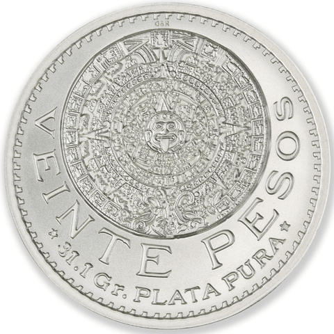 2025 Mexico 20 Pesos 1917 Mexican Tribute 1 oz Silver BU Round