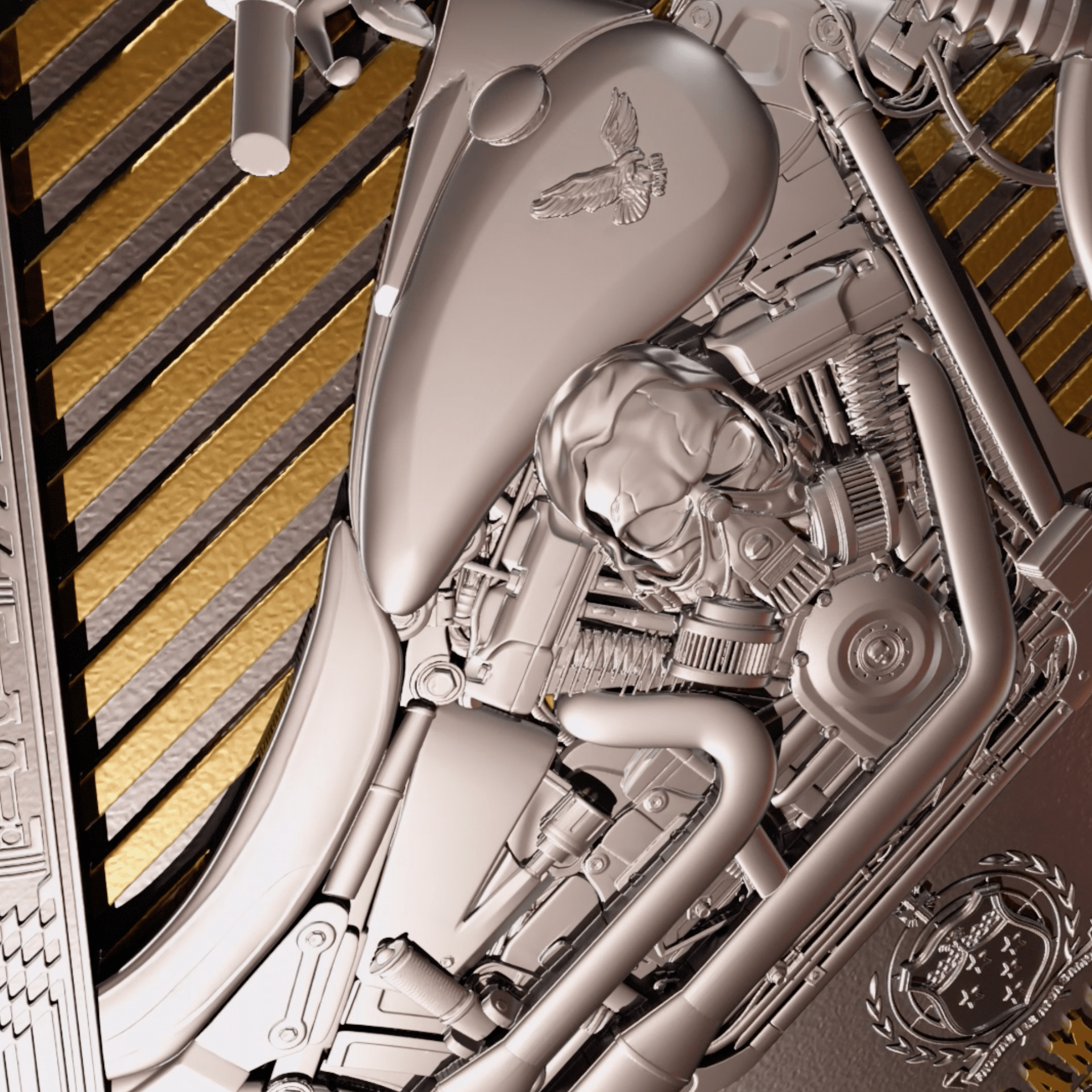 2025 Antiqued and Gilded Samoa Journey on the Road 2oz Silver Coin - Captain’s Chest Bullion