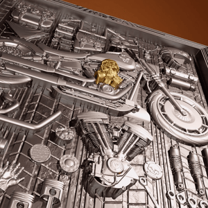 2025 Antiqued and Gilded Samoa Journey on the Road 2oz Silver Coin - Captain’s Chest Bullion