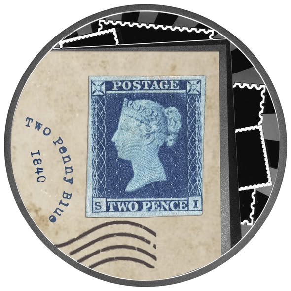 2025 Cameroon 17.5 g Penny Blue .999 Silver Coin - Captain’s Chest Bullion