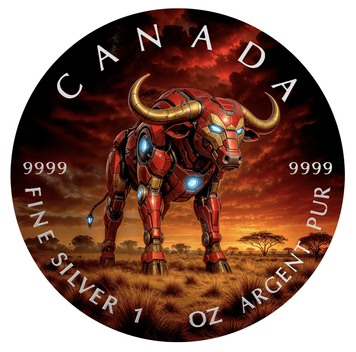 2025 Canada Maple Big Five Iron Buffalo 1oz .9999 Silver - Captain’s Chest Bullion