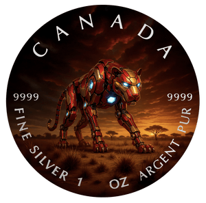 2025 Canada Maple Big Five Iron Leopard 1oz .9999 Silver - Captain’s Chest Bullion