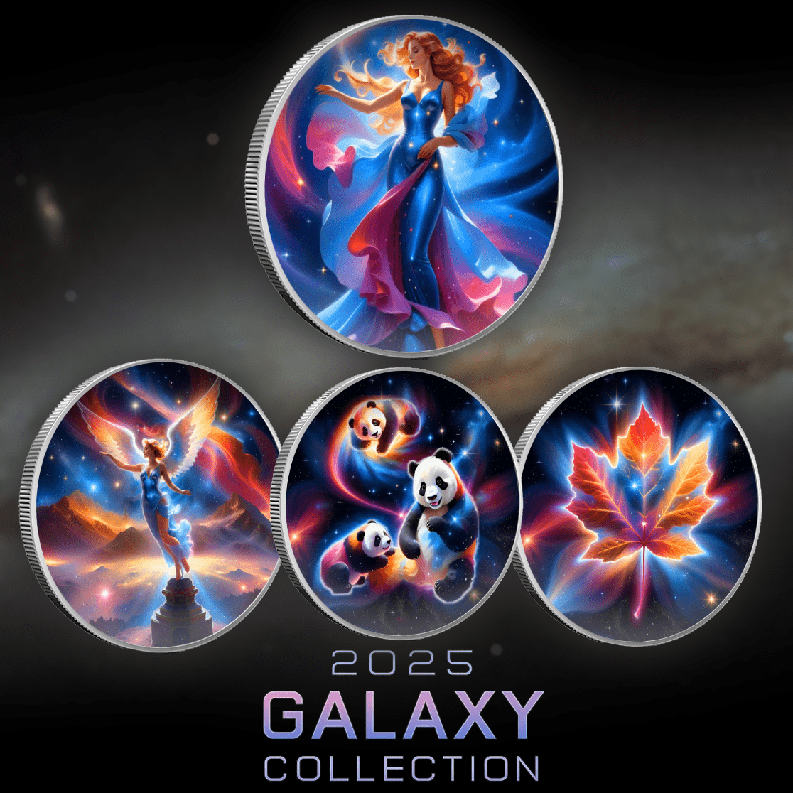 2025 Canada Maple Galaxy Series 1oz .9999 Pur Silver Coin - Captain’s Chest Bullion