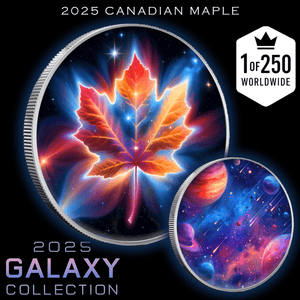2025 Canada Maple Galaxy Series 1oz .9999 Pur Silver Coin - Captain’s Chest Bullion