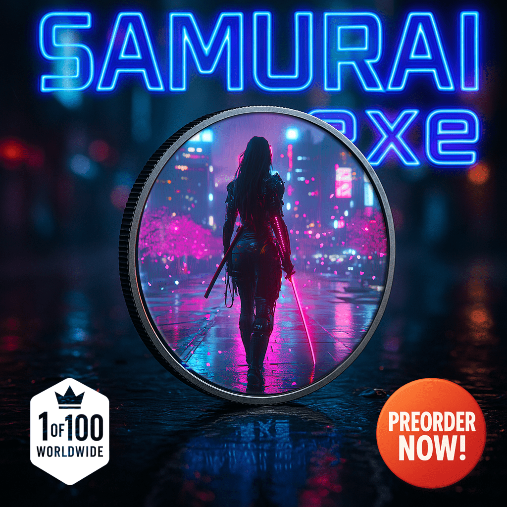 2025 Canada Maple Samurai Edition .9999 Silver Coin Colorized - Captain’s Chest Bullion